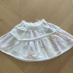 LoveShackFancy Pastel Tie Dye Skirt in XS